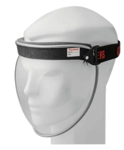 पारदर्शी हवा पार होने योग्य और हल्के वज़न का दोबारा इस्तेमाल होने योग्य पॉलीकार्बोनेट प्लास्टिक फेस शील्ड