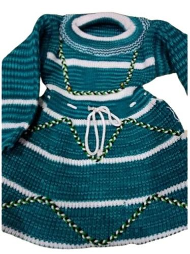 Beautiful hand knitted woolen baby frock patternnew woolen frock design   YouTube