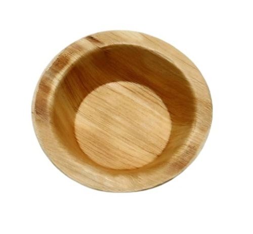 Plain 4 Inch Round Shape Disposable Areca Leaf Bowl