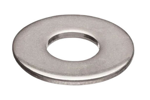 Silver Round Polished Finished Mild Steel Washer For Industrial Use