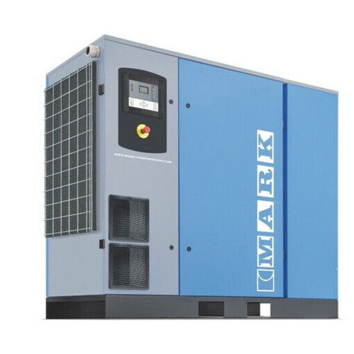 Blue 415 Volt Lubricated Rotary Screw Air Compressor, Size 780X600X1020 Mm