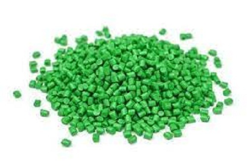 Colored Plastic Granules - Polypropylene Standard Size Green Density 1.28 g/mÂ³ Flame and Temperature Resistant 100% Pure Material