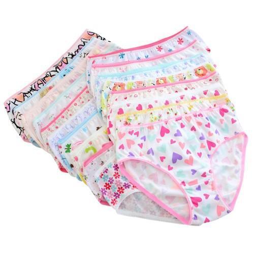 Daily Wear Slim Fit Skin-Friendly Printed Cotton Hipster Panties For Kids