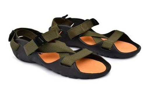 पुरुषों के लिए मल्टीकलर हल्का वज़न और आरामदायक फ्लैट हील और रबर सोल सैंडल