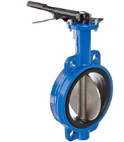 Blue Premium Quality Stainless Steel Butterfly Valve For Industrial Purposes