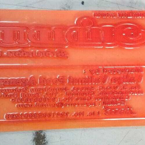 2.84 Mm Orange Polymer Rubber Stereos For Printing Industry