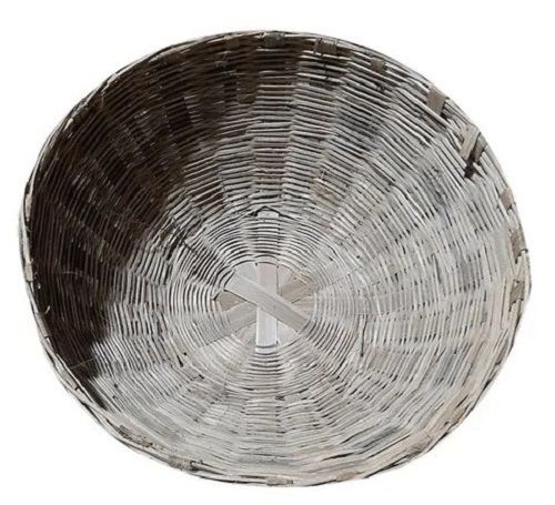 21x21x8 Centimeters Lightweight And Eco Friendly Round Bamboo Fruit Basket