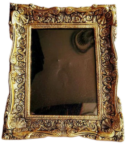 भूरा 5 मिमी मोटा आयताकार और पॉलिश डिजाइनर मेटल वॉल फोटो फ्रेम