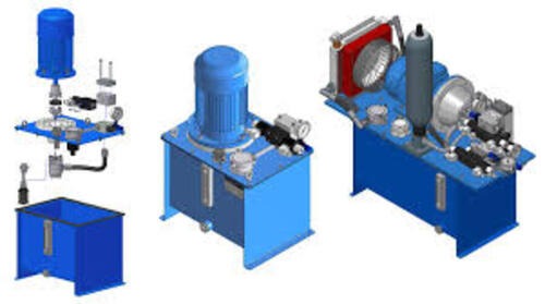 Blue Color Coated Automatic Hydraulics Power Pack For Industrial Body Material: Stainless Steel