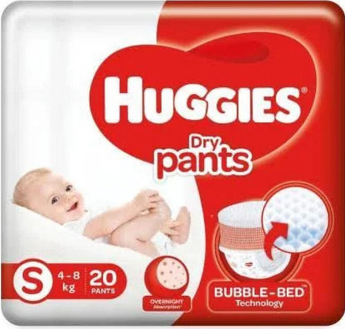 White Bubble Bed Technology Cotton Dry Diapers, Pack Size Pack Of 20 Pieces