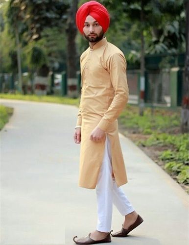 High Accuracy Casual Wear Men Stitched Cotton Kurta Pajama Set