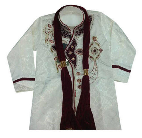 Embroidered Party Wear Full Sleevess Cotton Sherwani With For Kids Age Group: Under 12