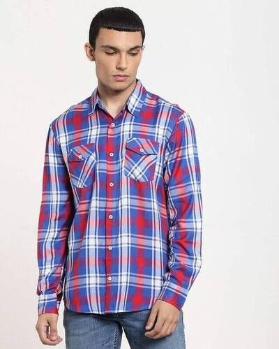 Full Sleeve Mens Cotton Shirts Age Group: Adult