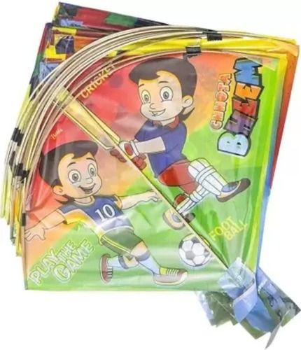 Light Weight And Printed Plastic Cartoon Kites ,12 Piece For Kids Thickness: 1 Millimeter (Mm)