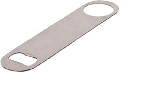 सिल्वर लाइट वेट और टिकाऊ प्लेन स्टेनलेस स्टील बार बॉटल ओपनर