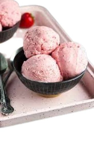 Pink Yummy Tasty Strawberry Ice Cream