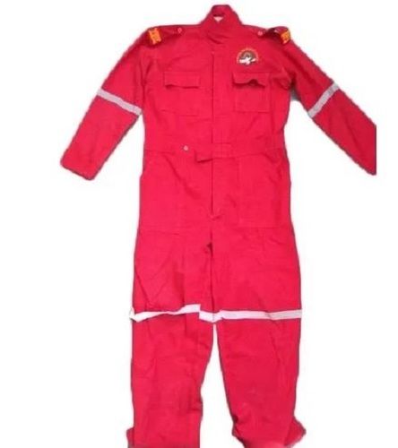 Pink Premium Quality And Comfortable Plain Full Sleeve Cotton Boiler Suit 