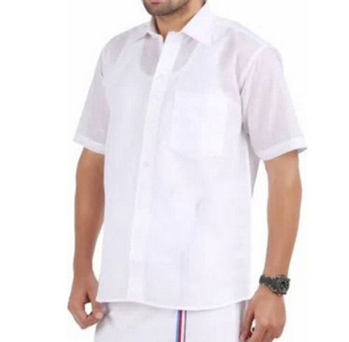 Comfortable And Short Sleeves Lain Casual Wear Cotton Shirt For Men Age Group: 18 Year Above