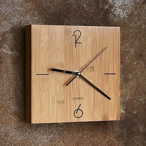 Wall Mount Brown Wooden Brown Wall Clock For Home Office And Hotel