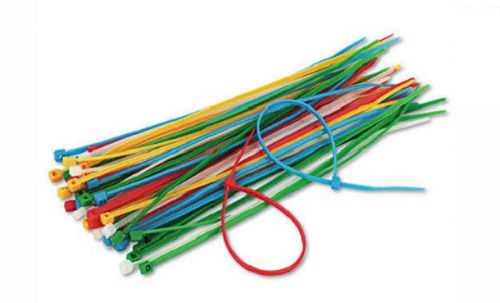 A  15 X 10 X 7 Cm Multiple Color Pvc Cable Tie For Industrial Purpose Length: 100 Millimeter (Mm)