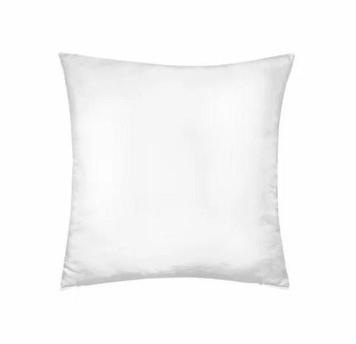 White 15X15 Inches Square Plain Skin Friendly Soft Cotton Cushions