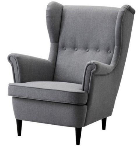 165x61.5x112.2 Centimeters Handmade Velvet Modern Style Wing Chair 