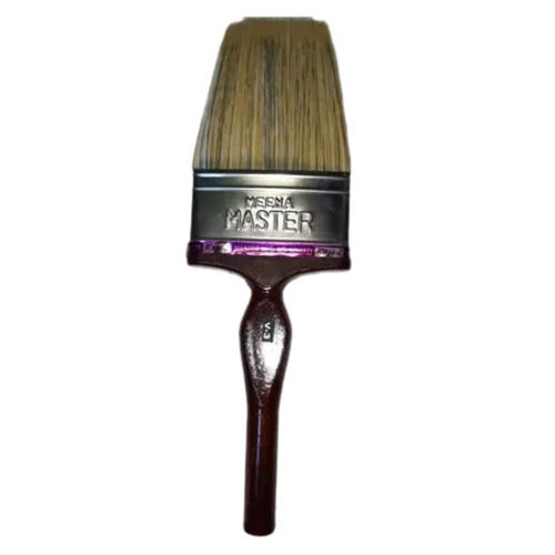 Brown 4 Inches 300 Gram Wooden Handle And Nylon Bristle Oil Paint Brush