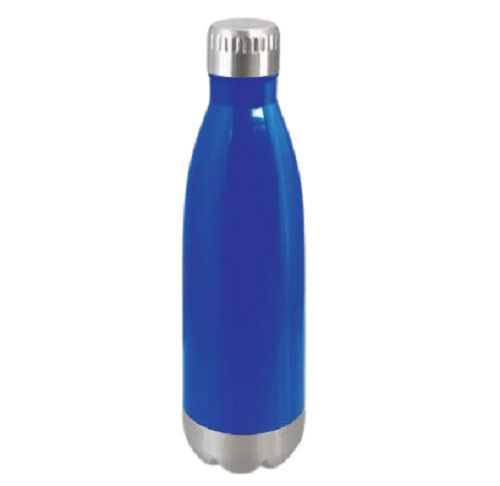 Blue 500 Ml Portable Color Coated Double Wall Stainless Steel Water Bottle With Lid