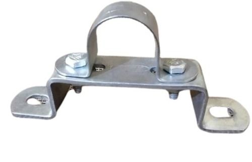 Silver 6 Inch Industrial And Polished U Clamp Mild Steel Pipe Clamps