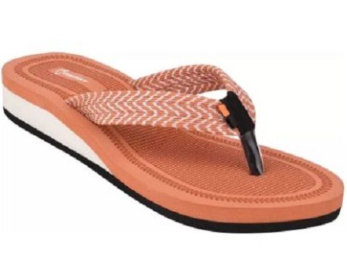 Orange Extra Soft Heel Ortho Care Orthopedic Comfort Slippers For Womens