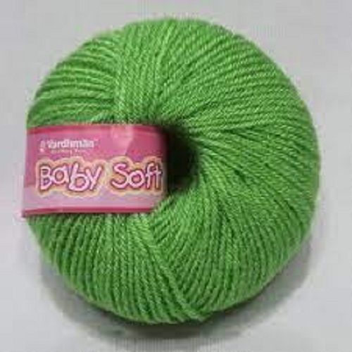 Green Baby Soft Warn Dyed Cotton Knitting Yarn For Weaving