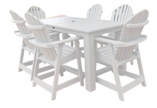 Indian Style Machine Made Recycled Plastic Dining Table Set With Six Seater 