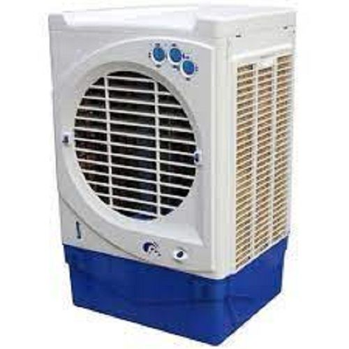 White & Blue Long Lasting And Durable Floor Standing Plastic Body Room Air Cooler