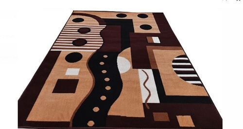 Rectangular Anti Slip Modern Hand Carved Acrylic Designer Carpet  Non-Slip