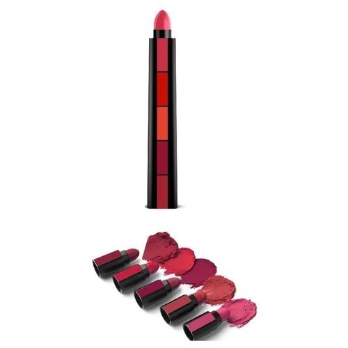 Smudge Free Long Lasting Light Weight 5 In 1 Matte Lipstick For Women