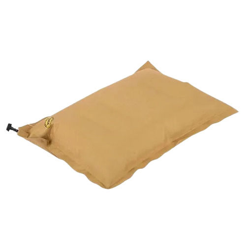 Khaki Super Soft Comfortable Rectangular Synthetic Plain Air Pillow