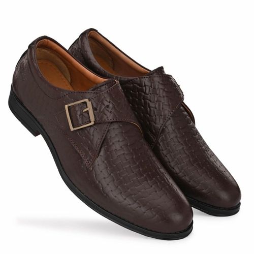 Brown 0.5 Inches 400 Grams Heat Retention Long Lasting Comfortable Leather Loafer Shoes