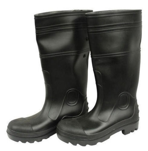 1.5 Inches Long Heal Lightweight And Durable Leather Safety Gumboot