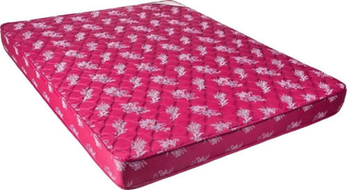 Pink 4.2 Inch Thick 74X34 Inches Foam Filled Rectangular Printed Bonded Mattress