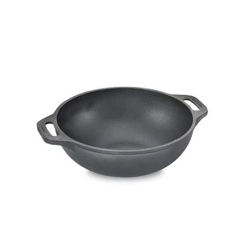 cast iron round kadai