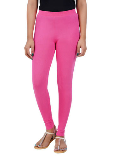 Pink Casual Wear Breathable Plain Cotton Blend Legging For Ladies at Best  Price in Panipat