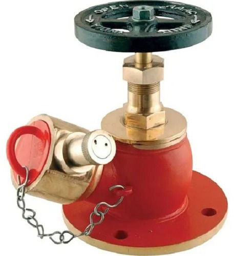 Red High Pressure Mild Steel Fire Hydrant Valve For Industries