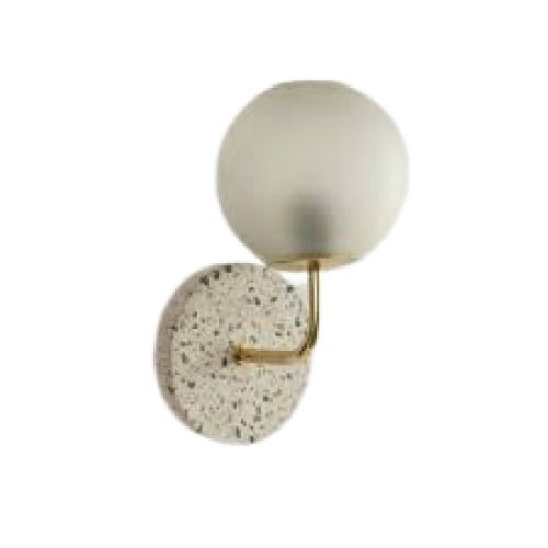 White Energy Saving Round Shape Modern Style Plastic Electric Wall Lamp