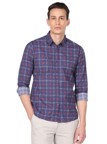 Mens Regular Fit Full Sleeves Casual Wear Soft Cotton Checked Shirt  Age Group: Adult