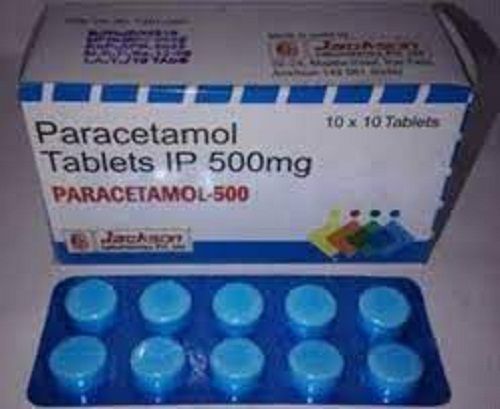 Paracetamol Tablets 500 Mg (Pack Size 10X10 Tablets) Age Group: Adult