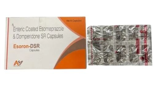 Medicine Grade Pharmaceutical Allopathic Enteric Coated Esomeprazole And Domperidone SR Capsules