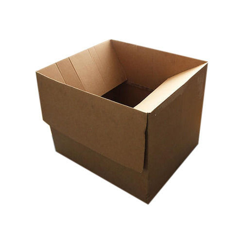 Multicolor Square Shape Cardboard Brown Corrugated Box For Packaging Use