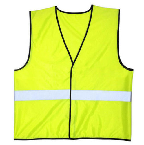 V Neck And Sleeveless Nylon Lightweight Plain Reflective Safety Vest Age Group: 18 Plus