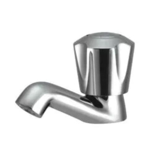 3-4 Inches Ductile Easy To Clean Round Glossy Finish Silic Pillar Cock For Bathroom Fittings
