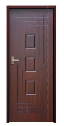 3 Cm Thickness Dark Brown Left Lock Handle Fibre Door Design: Modern